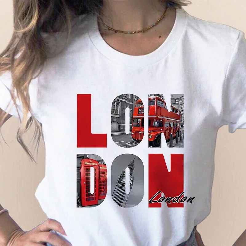 Fashion City Printed T-shirt Paris London New York Tokyo Graphic T Shirts Both men and women Y2k Slight New in Tops and T-shirts