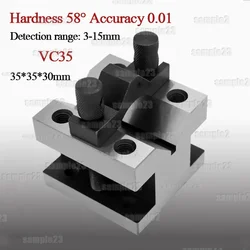 V-Block Ground Pair with Clamp Set Precision Matched Pair Precise 35x35x30mm 60x60x50mm 90°Machinist Multi-use Gauge Gage Tool