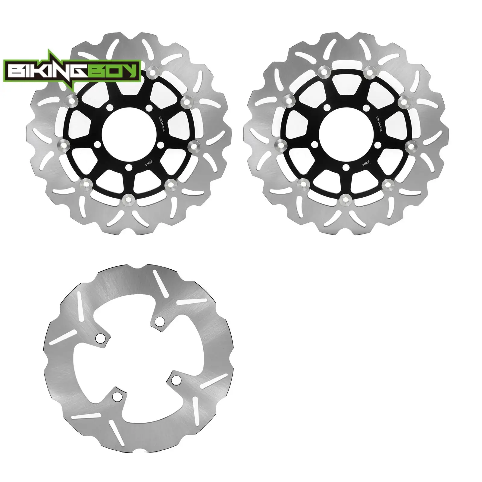 Rotores de discos de freno delantero/trasero para Daytona 675 Speed Triple 1200 Speed Twin 1200 Street Triple 675 Thruxton 1200 16 17 18 19 20