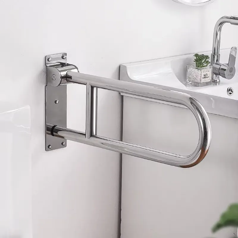 

Складной поручень из нержавеющей стали для ванной комнаты, пожилых людей с ограниченными возможностями, безбарьерный комод, перила для унитаза, поручень/ручка для душа