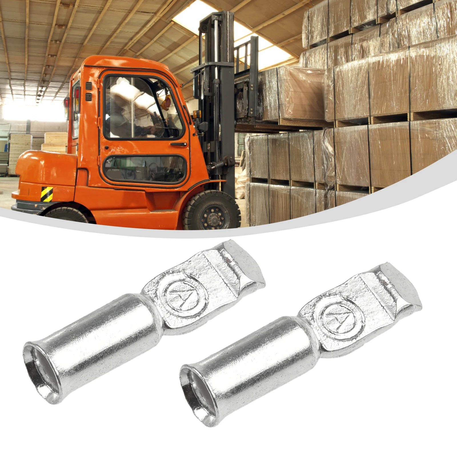 Contacts Pins Lugs Terminals 2 Pack for 50 Amp 120 Amp Connectors 600V Rated for Forklift Battery Chargers and Off Grid Power
