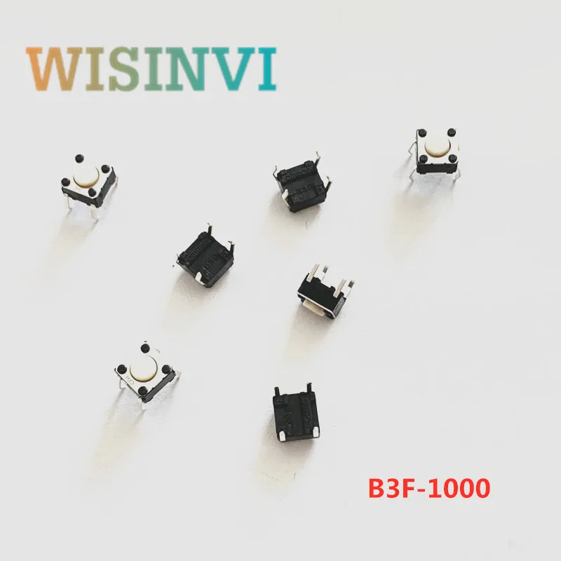 50pcs B3F series light touch switch button B3F-1000 0.98N / B3F-1002 1.47N / B3F-1005 2.55N 6*6*4.3mm new and original