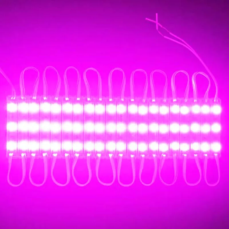 DC12V LED Module 3 SMD 5054 Cool White/Red Color Waterproof IP66 Super Bright Backlight for Signage