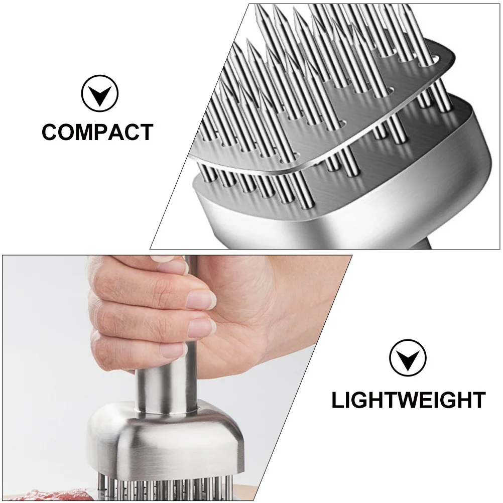 

Stainless Steel Meat Tenderizer Pork Pounding Tool Kitchen Cooking Tool Comfortable Handle Steak Pounder Premium Material