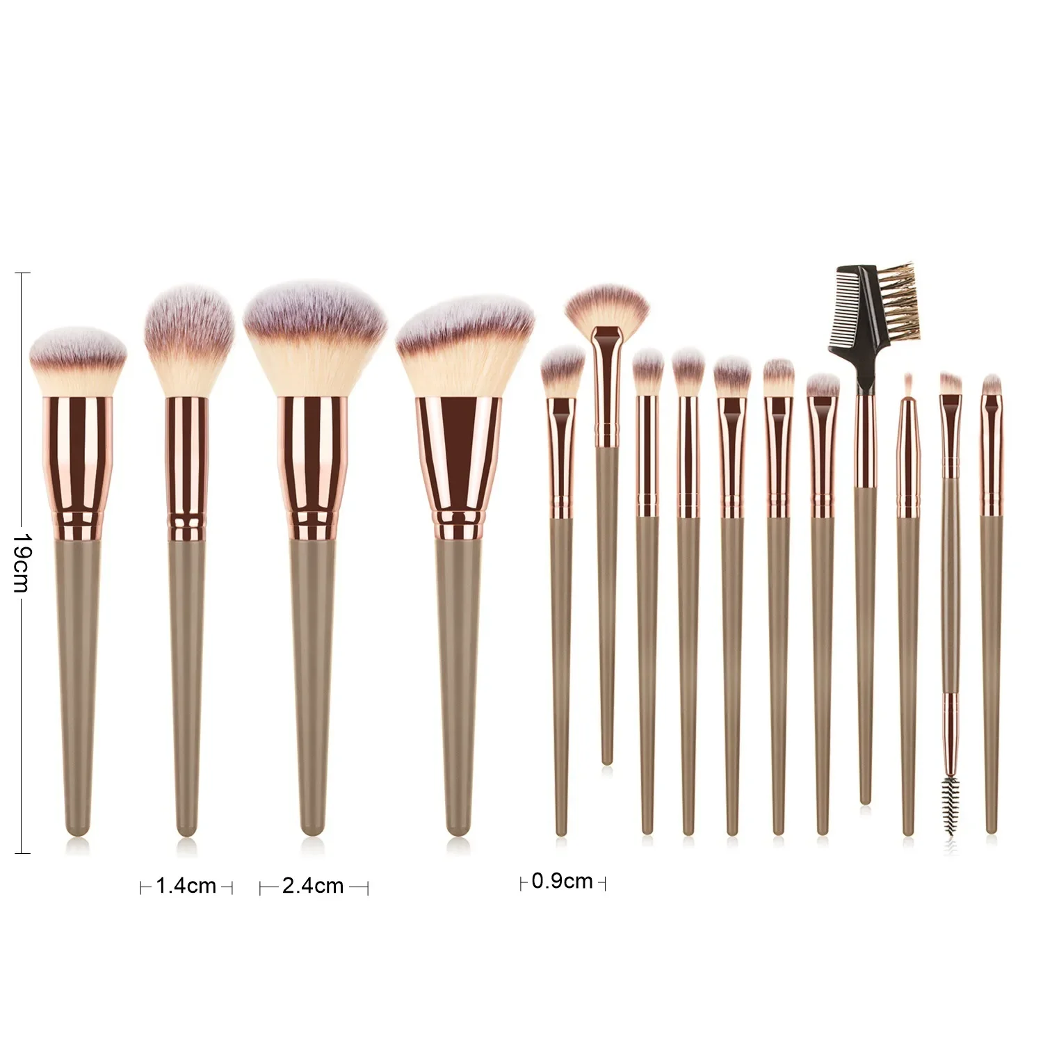 1/10/15Pcs Professionele Make-Up Borstel Set Zachte Natuurlijke Hair Facial Blending Makeup Brush Koreaanse Stijl cosmetische Penselen