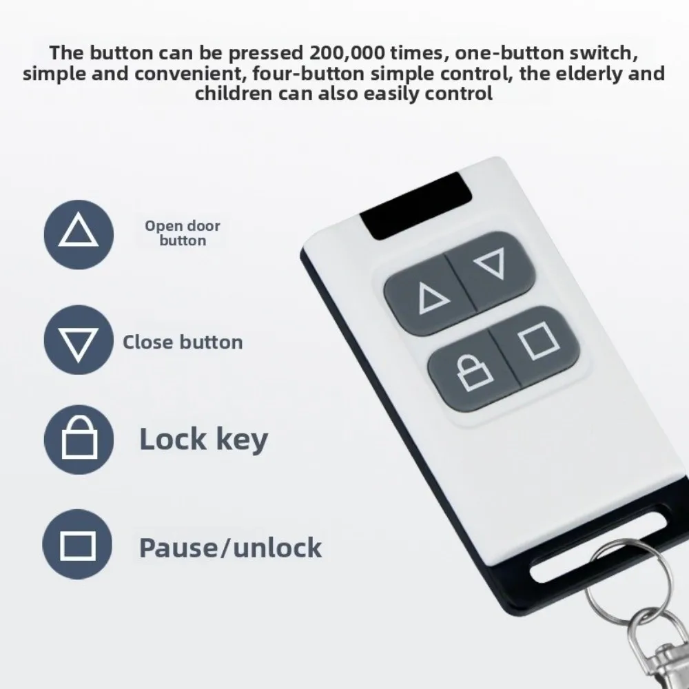 

Plastic Copy Remote Control Wireless 433MHz Door Opener Replication Quickly Copy The Signal Four Button Remote Control