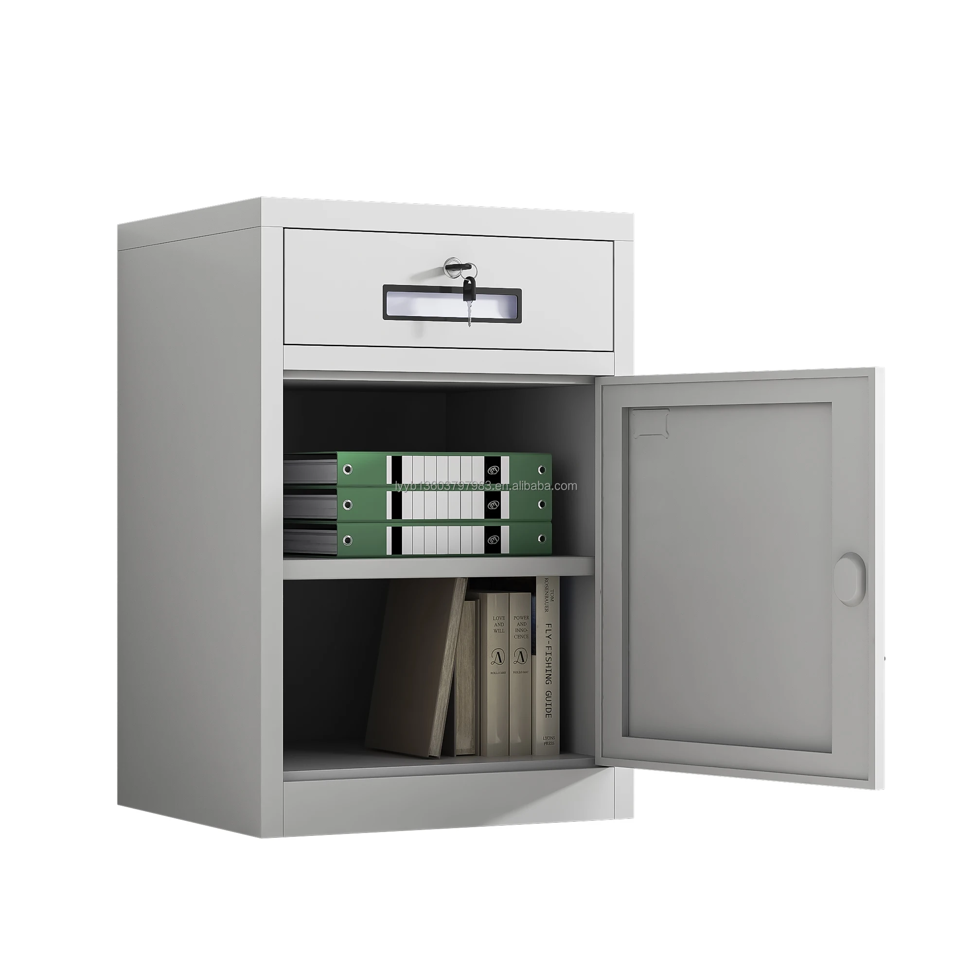 Office furniture Steel Matel cabinets Small steel filing cabinets under desks with drawers and a door