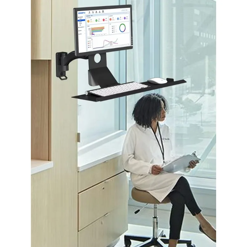 Best Price Medical Equipment Aviation Aluminum Alloy Adjustable Arm Touch Screen Monitor Wall Mounted Bracket