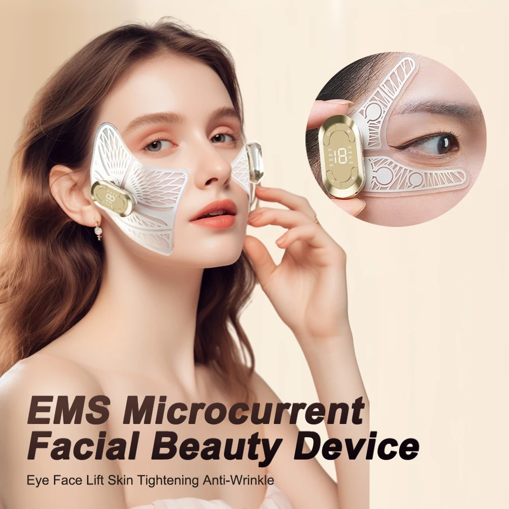 

Ems Pulse Microcurrent Eye Care Device Eye Massager To Relieve Fatigue Massage Reduce Dark Circles Eye Swelling Anti-Wrinkle