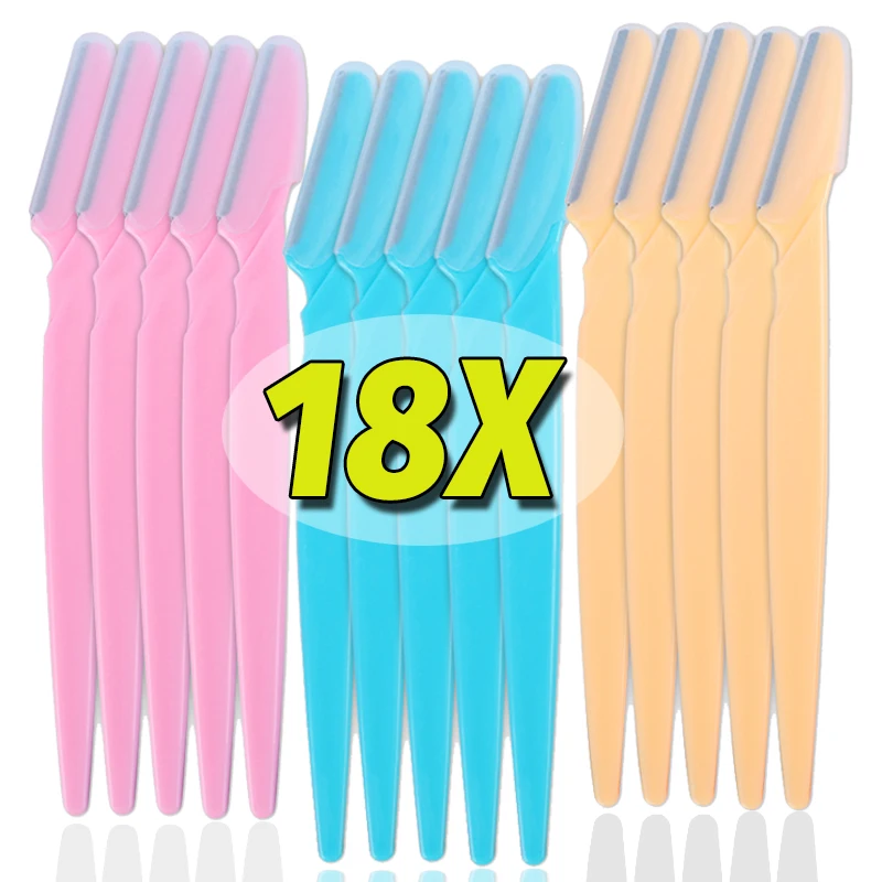 

Eyebrow Trimmer Face Blade Shaver Portable Eye Brow Razor Hair Removal Safe Eyebrow Shaping Knife Woman Makeup Tools Set