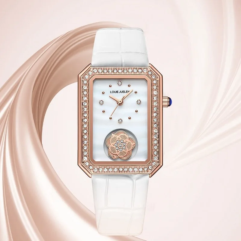Women's Square Dial Quartz Watch Fashion Minimalist Waterproof Casual Dress Watch for Daily Wear Unique Design Luxury Elegant Wr