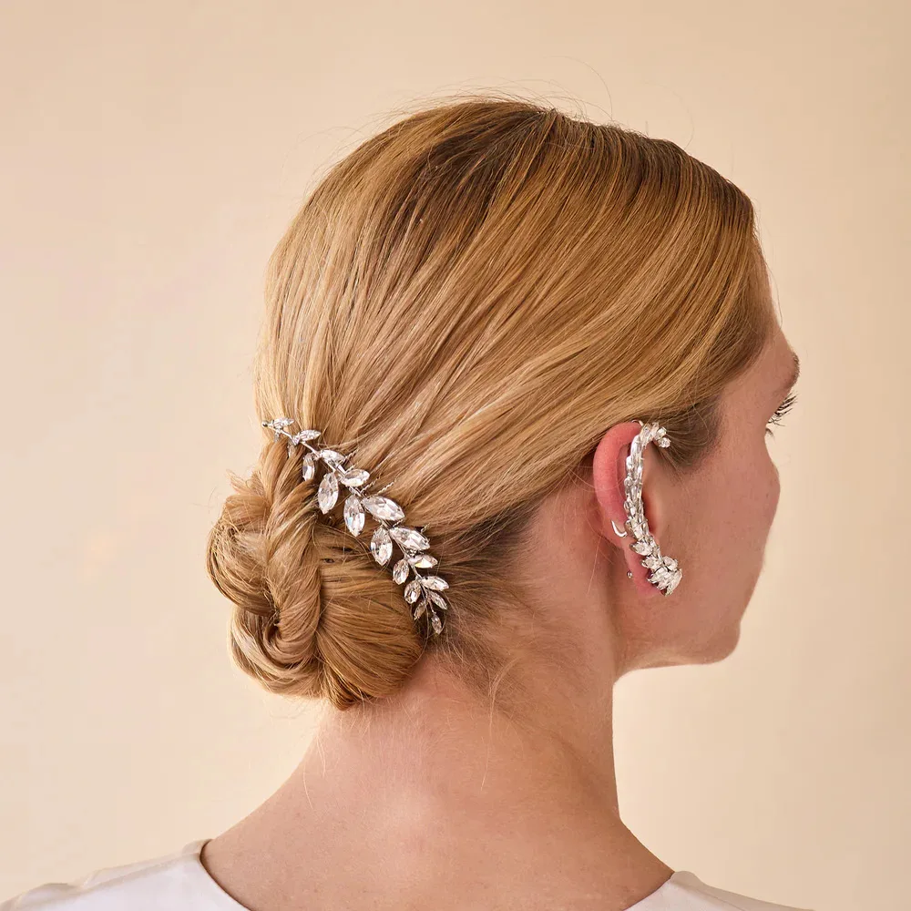 Блестящая расческа для волос со стразами для женщин, минималистичная элегантная свадебная заколка для невесты, аксессуары для волос с кристаллами для прически шиньонного булочка Блестящая расческа для волос со стразами для женщин, минималистичная элегантная свадебная заколка для невесты, аксессуары для волос с кристаллами для прически шиньонного булочка