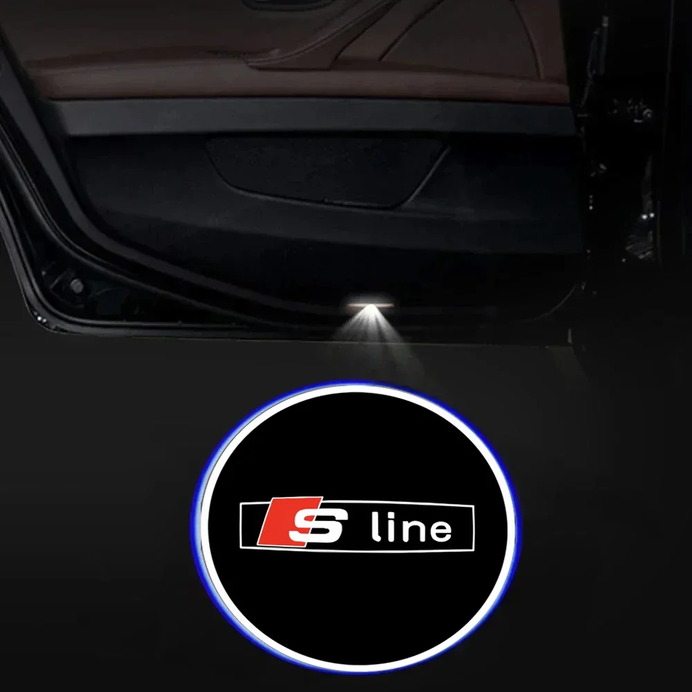 

1 шт. автомобильная лампа приветствия, универсальная беспроводная лампа для проектора Audi sline TT Q2 Q3 Q5 Q7 Q8 A3 A4 A5 A6 A7 R8 B5 B6 B7 B8 C5