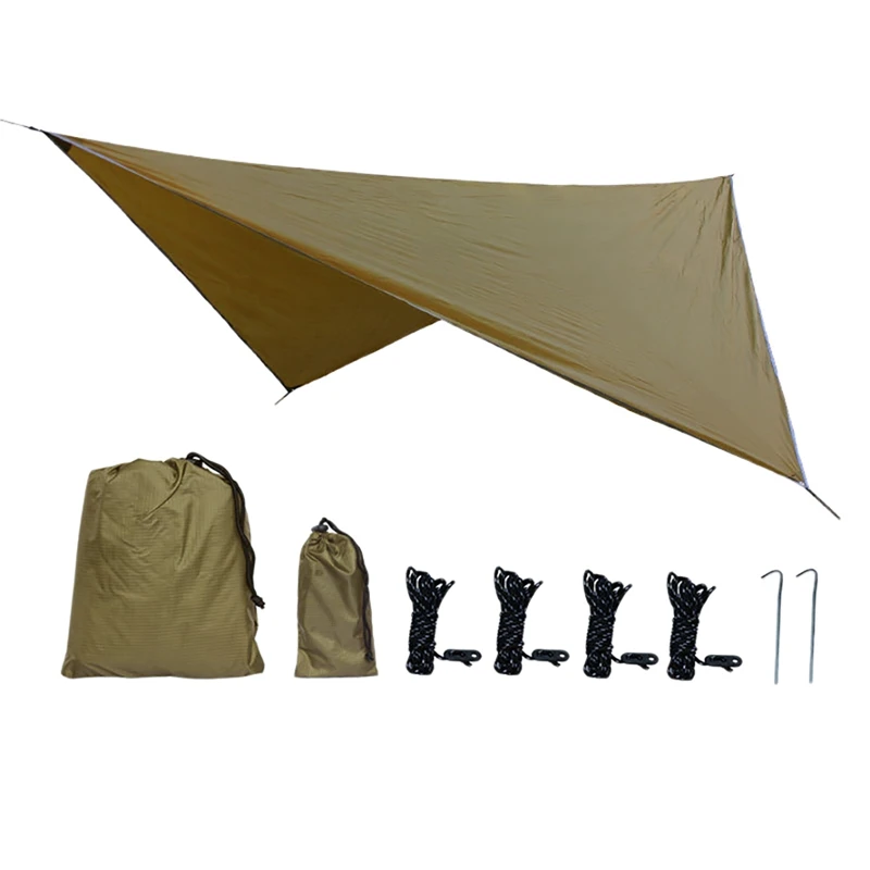 Top!-Camping Tarp Tent Shade Outdoor Camping Hammock Waterproof Fly UV Garden Awning Canopy Sunshade