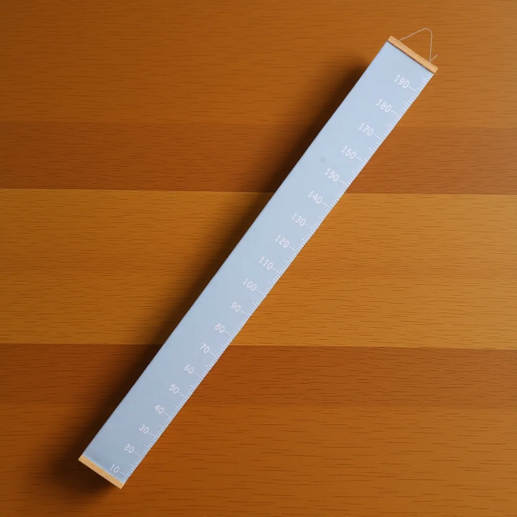 

1pc Height Chart Decor Removable Growth Measurement Ruler For Wall Hanging Bedroom Closet Home Decoration