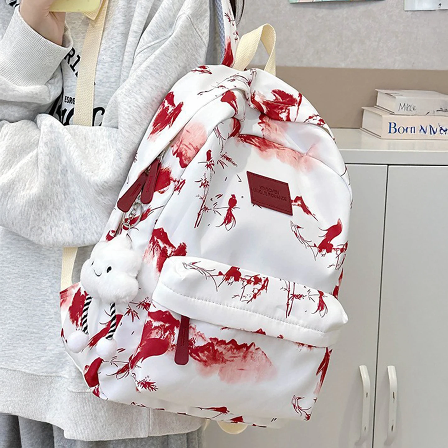 

Versatile Faionable Large Capaci Laptop Travel Bapa for High School Students College Women Dual oulder Bag Trendy