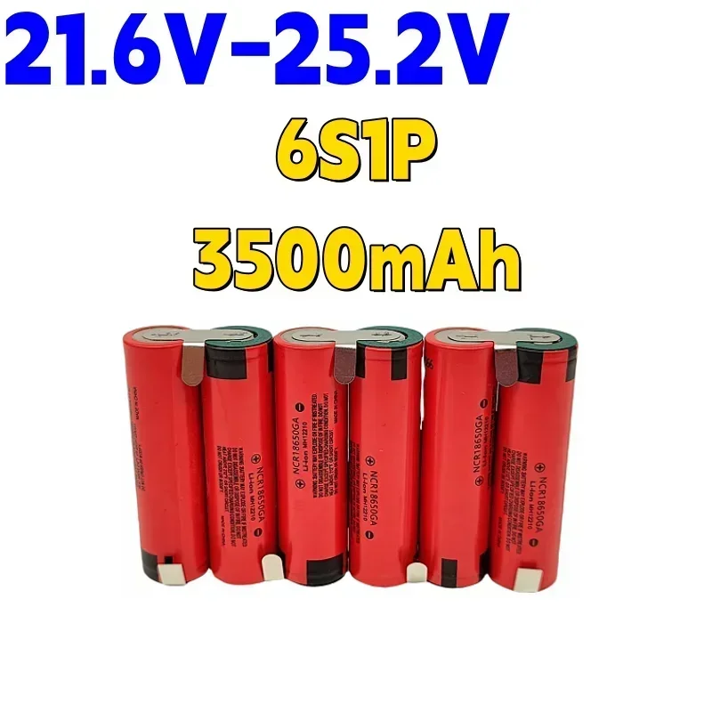 18650GA lithium battery pack 3500mAh, 3.6V 7.2V 10.8V 14.8V 18V 21.6V, suitable for screwdriver battery customization welding