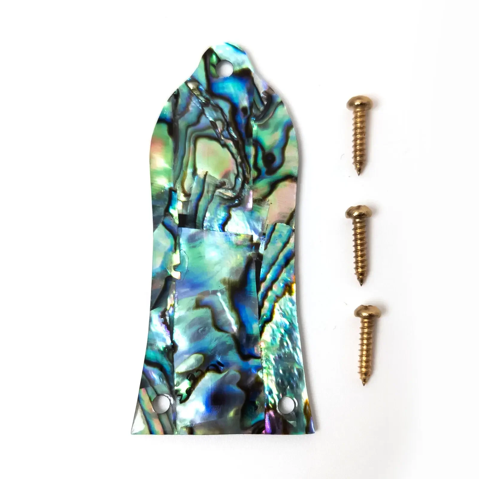 3 Hole Real Abalone Shell Guitar Truss Rod Cover Fits for LP Electric Guitars Replacement Parts