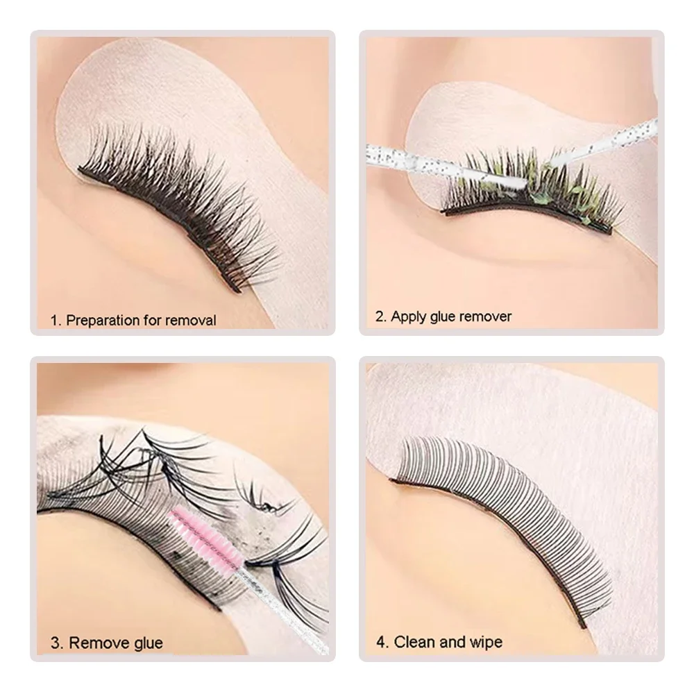 115 PC Eyelash EXTENSION ชุดทําความสะอาด 5 in 1 Lash แปรงแชมพูสบู่โฟมล้างขวดชุดมาสคาร่าคิ้ว Wand Eye Pad แพทช์