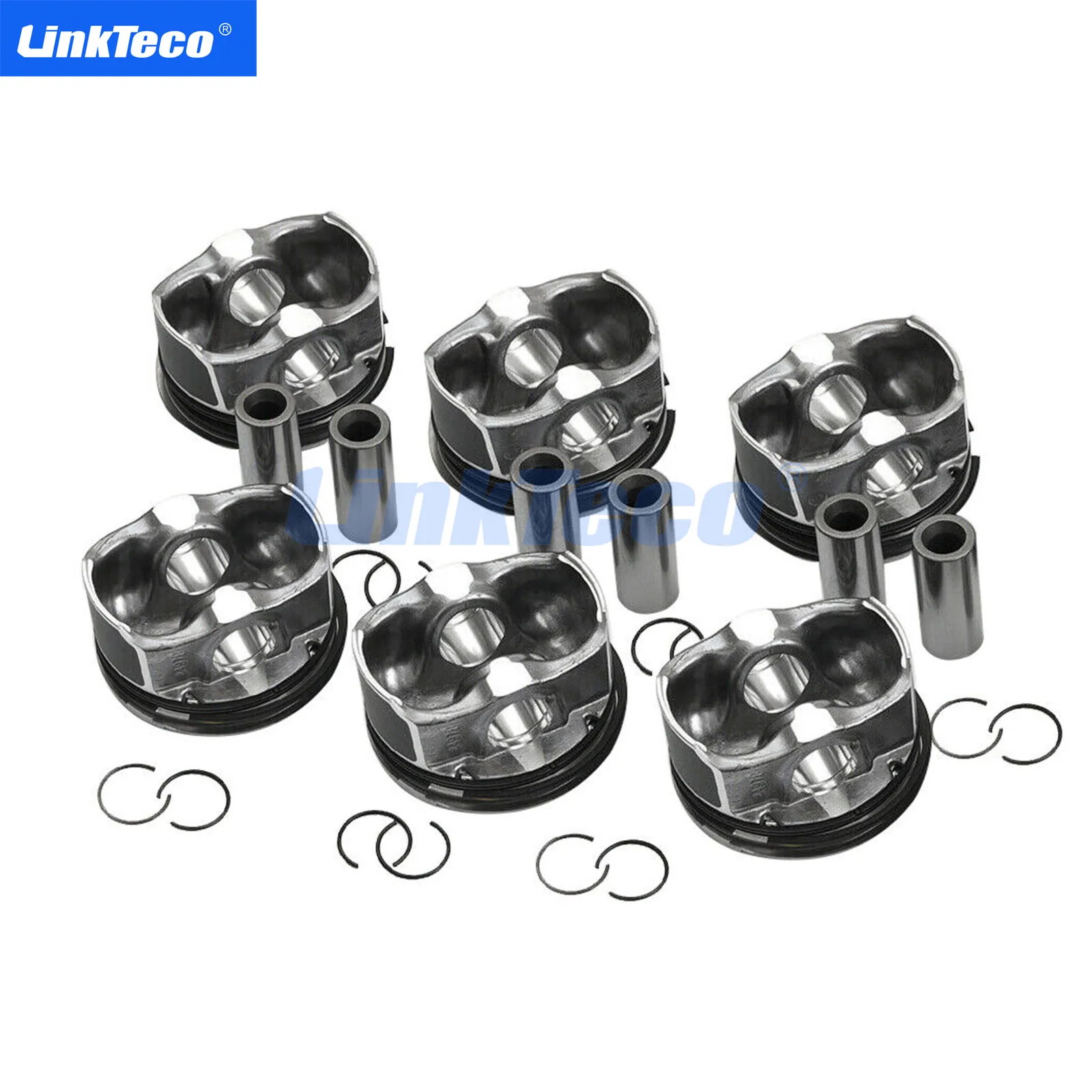 6PCS Engine Pistons With Rings 84mm For BMW E82 E90 E60 135i 335i 535i 740i N54B30 11257577581