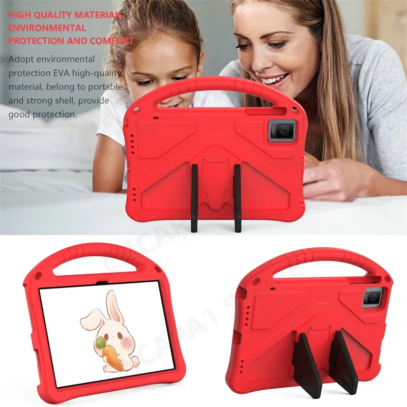 Bezpłatny pasek na ramię do etui Funda Teclast T40HD T40 Air Pro Plus 10,4 "Tablet PC EVA Foam Przenośny, wstrząsoodporny pokrowiec Bezpieczeństwo dzieci