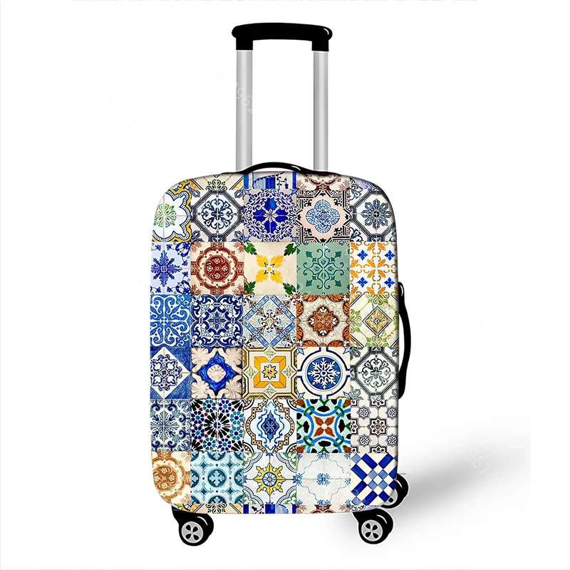 Bohemia Mandala Luggage Cover Geometric Ethnic Flower Elastic Trolley Case Cover For travel Anti-dust Suitcase Protective Covers