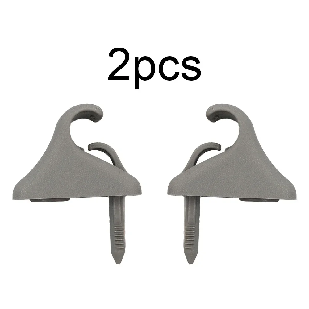 Clips Sunvisor Retainer Clips Sunvisor Retainer Accessories Replacement 2PC Brand Easy Grey Made Of High Quality Material