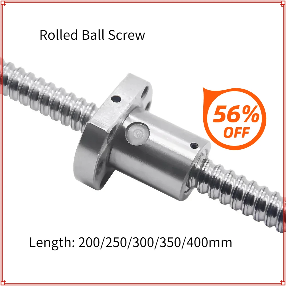 

Rolled Ball Screw Single Ball Nut Lead Rod ,SFU1204 200 250 300 350 400 500mm Ball Screw C7 with 1204 Flange BK/BF10 CNC RM1204