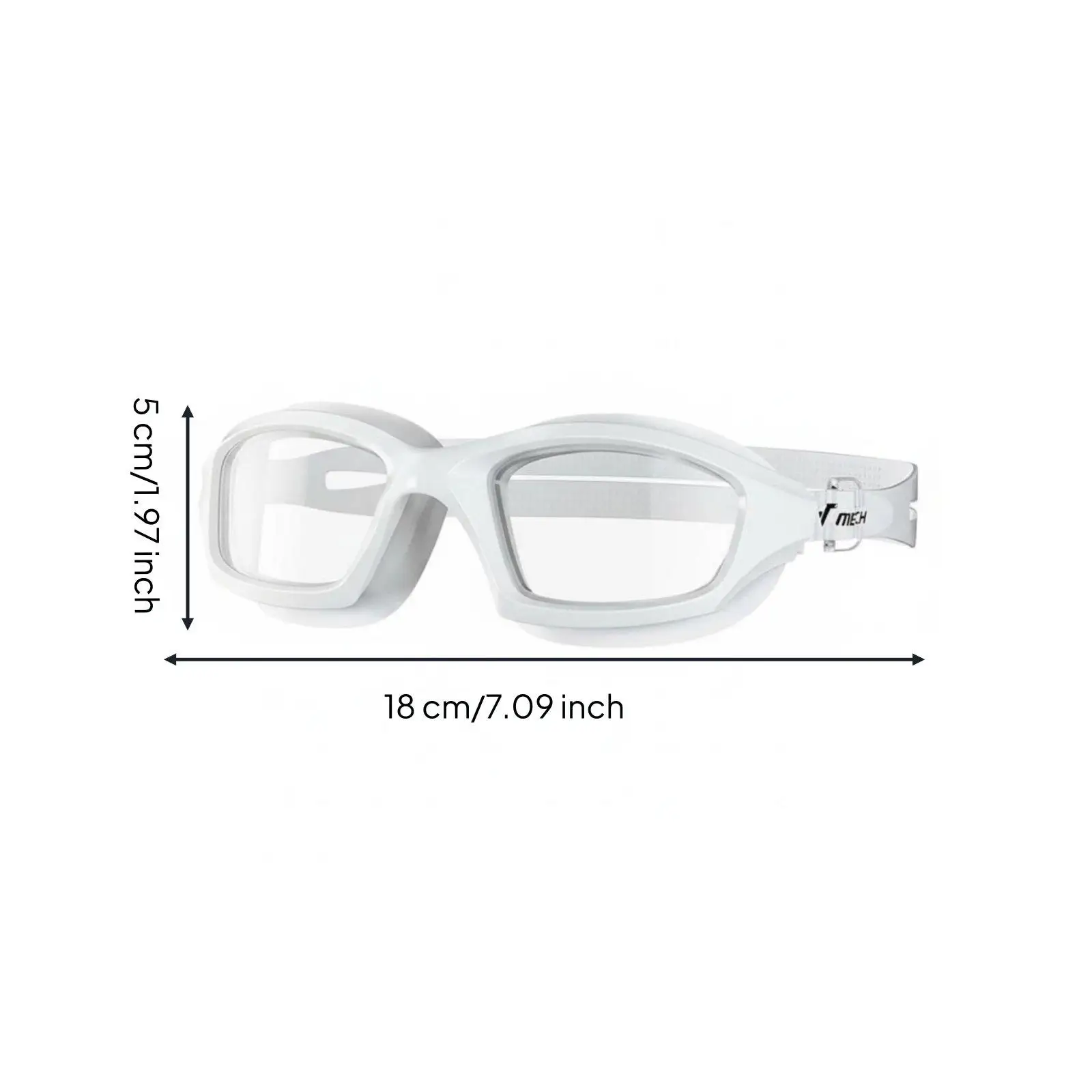 Swimming Goggles for Adults Professional Myopia Compatible Wide View Lens with Nose Bridge Comfort Fit