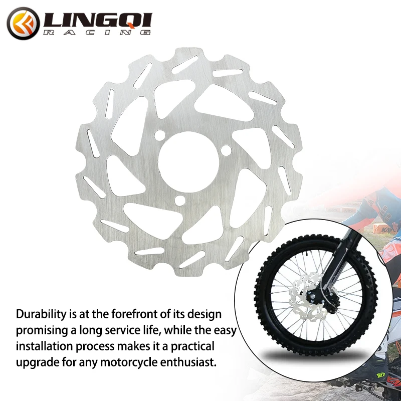 LINGQI RACING 140mm 3 Hole Disc Brake Rotors Pads For 47cc 49cc 2 Stroke Mini Dirt Pocket Bike ATV Quad Gas Electric Scooter - view 2