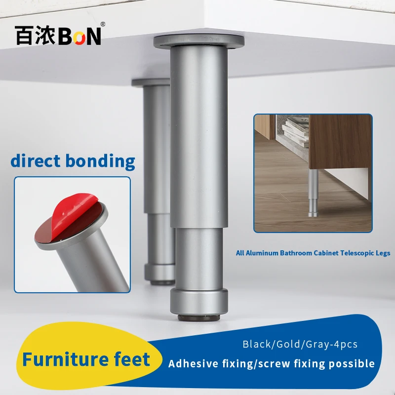 BaiNong adjustable support feet sofa coffee table feet furniture telescopic cabinet feet TV cabinet cabinet bathroom cabinet leg