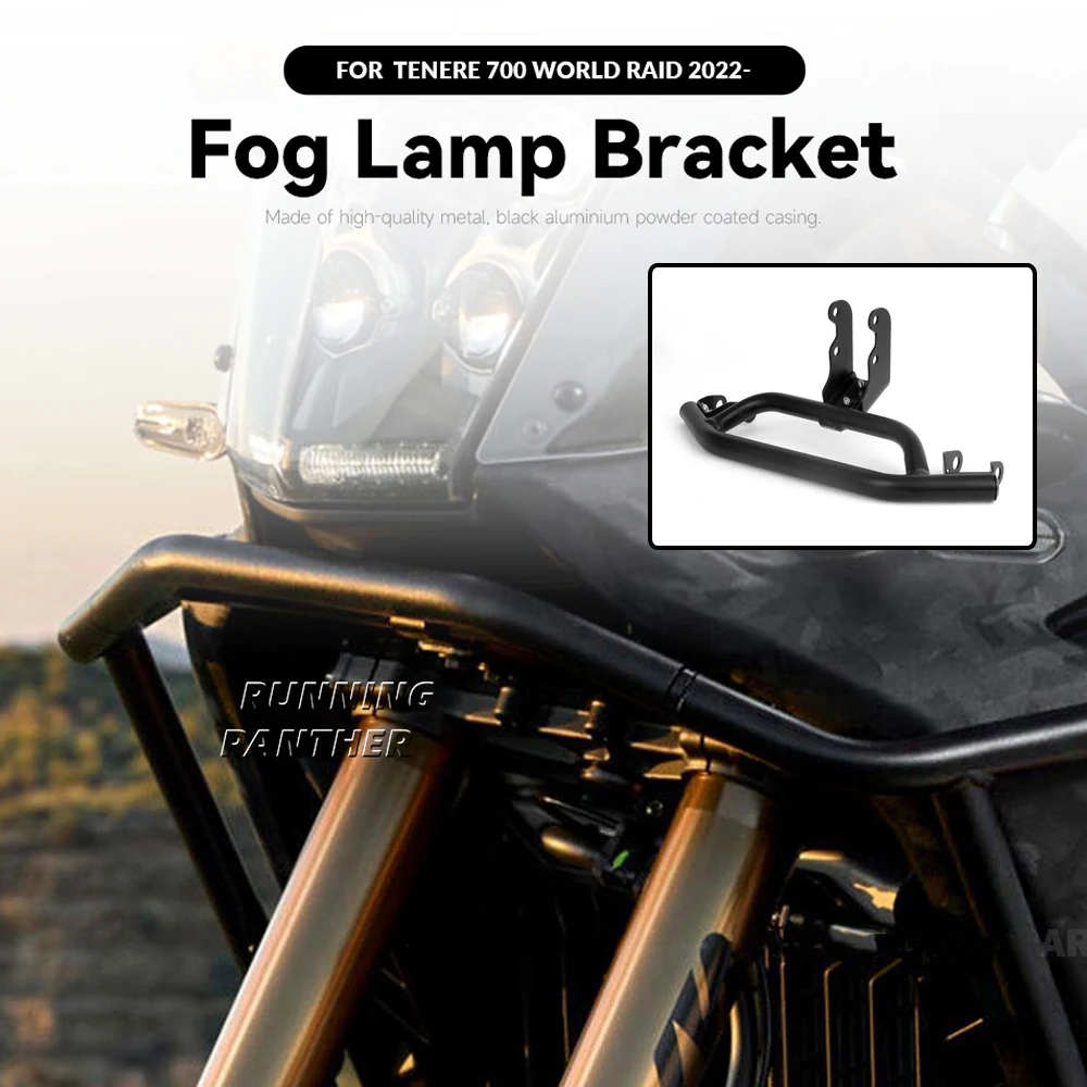 

Motorcycle Front Crash Guard Spotlight Fog Light Lamp Bracket Auxiliary Bar For Yamaha Tenere700 Tenere 700 World Raid 2022 2023