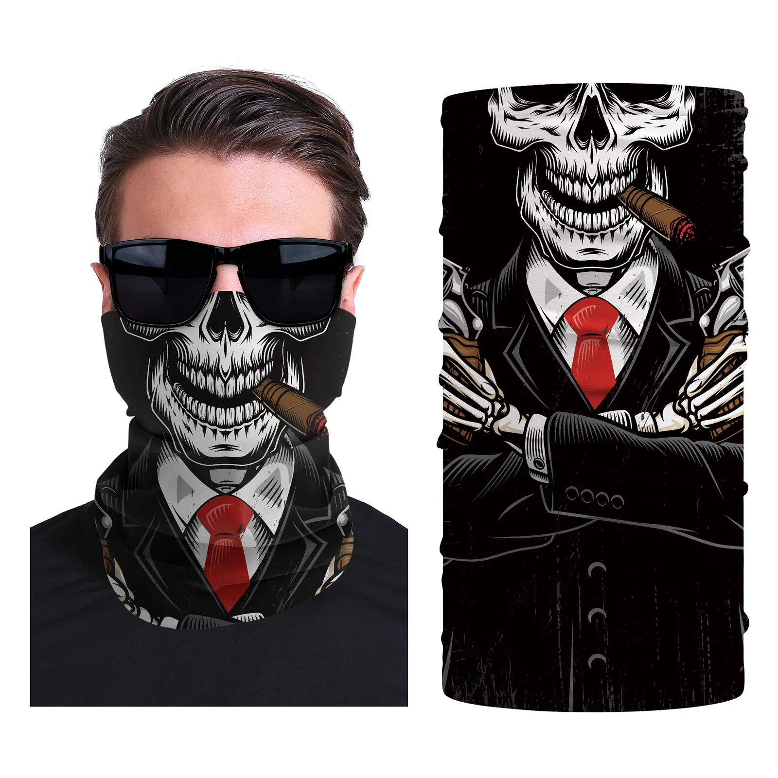 

Men's Breathable Seamless Bicycle Helmet Hood Bandana Skull Balaclava Ski Mask Cycling Cap Snowboard Face Cover Camping Scarf