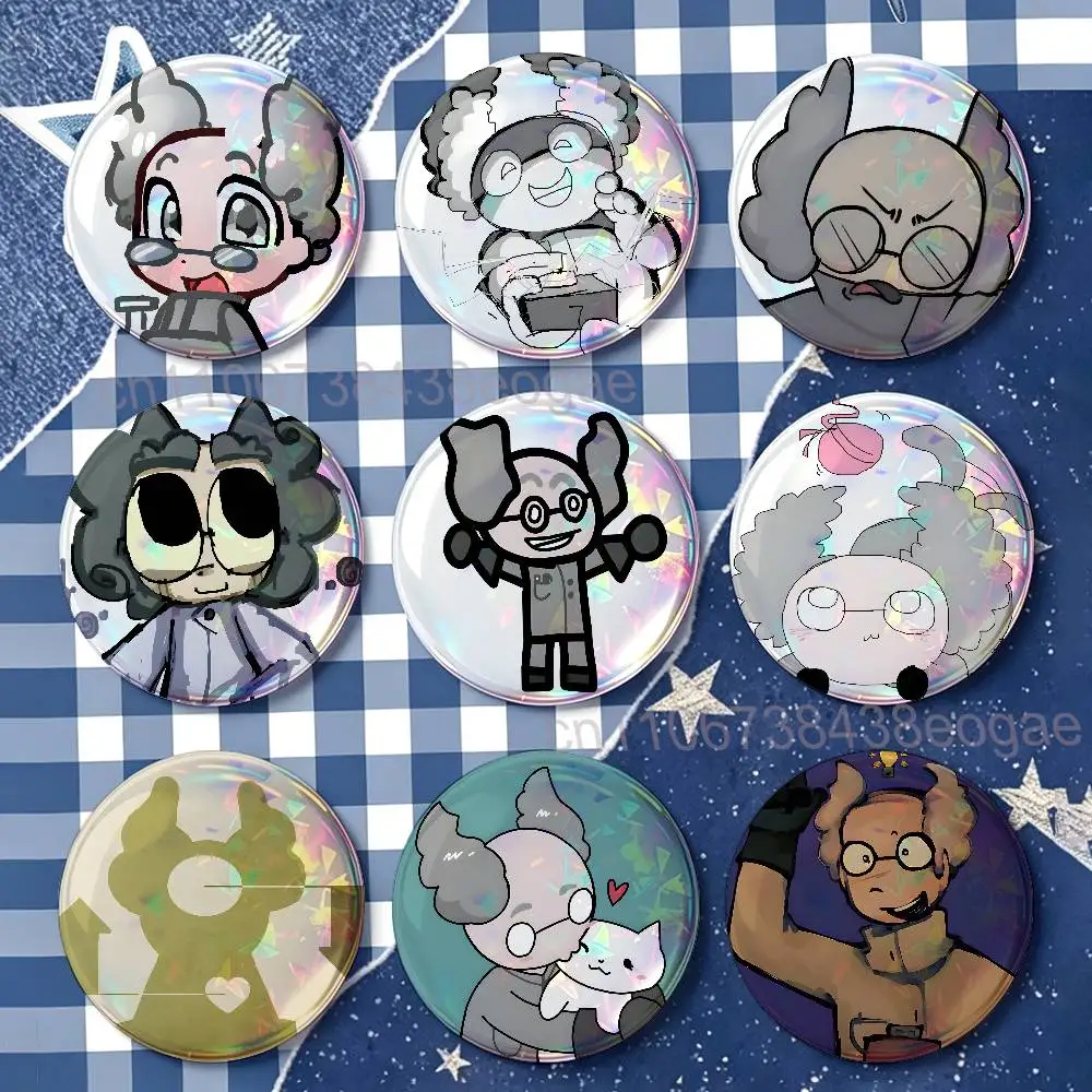 M-Mewgenics Dr. Beanies-s HD Print Badges Pretty Round Display Brooches IP merchandise 32mm 58mm 75mm 44mm 25mm
