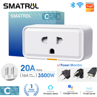 Tuya Wireless WIFI Smart Plug 16A US/VN Socket With Timing Power Monitor APP Remote Control Work With SmartLife Alexa GoogleHome