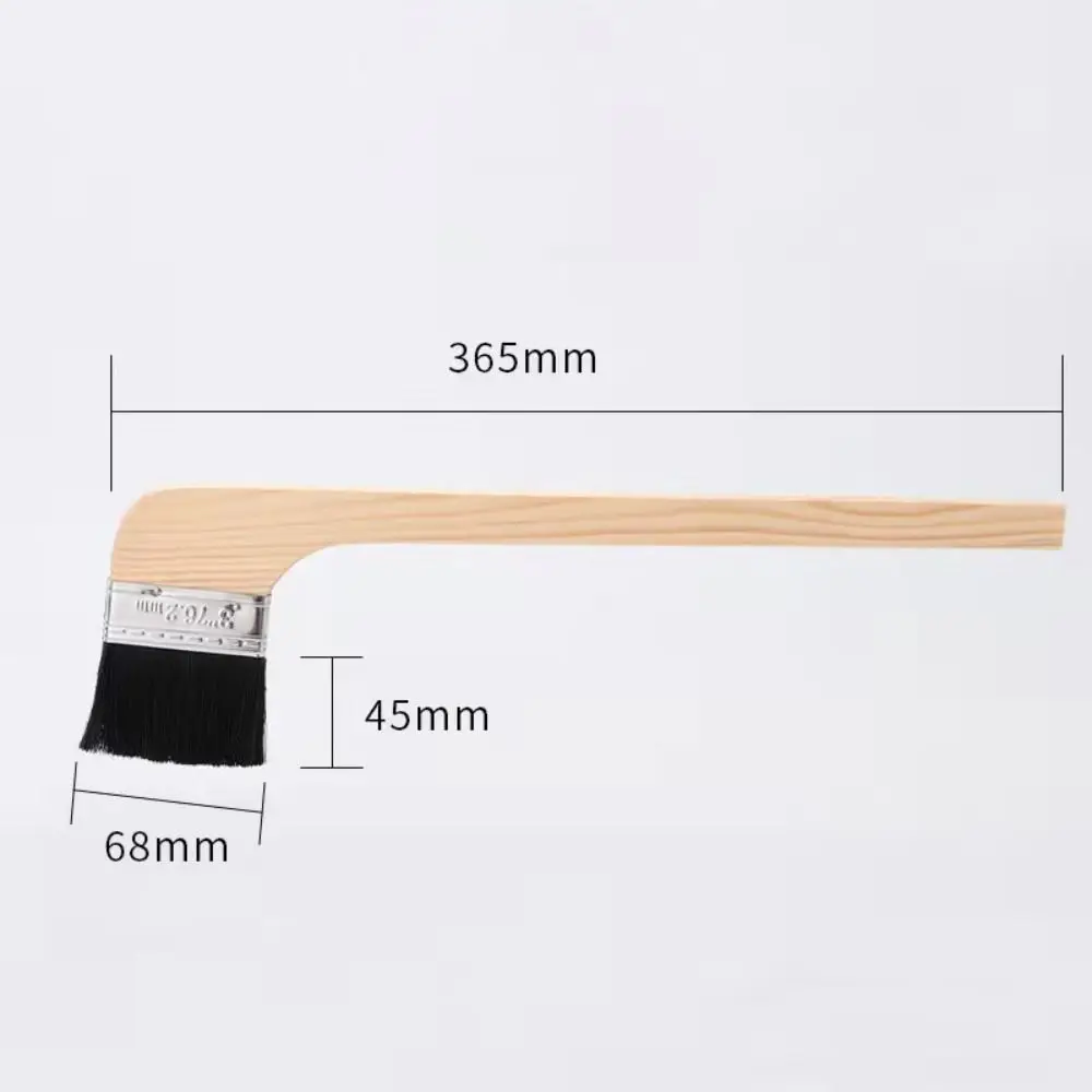 Długi uchwyt, szczotka uniwersalna z włosiem, drewniany uchwyt, szczotka do malowania ścian, szczotka z drewnianym uchwytem, narzędzie do czyszczenia.