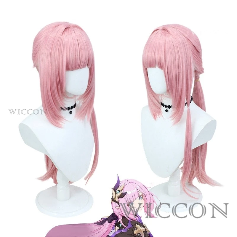 Elysia-Disfraz de Cosplay, juego Honkai Impact 3, la polilla que mujer, traje de Carnaval Kawaii, persiana las llamas, traje de sirvienta Sexy, peluca, zapatos