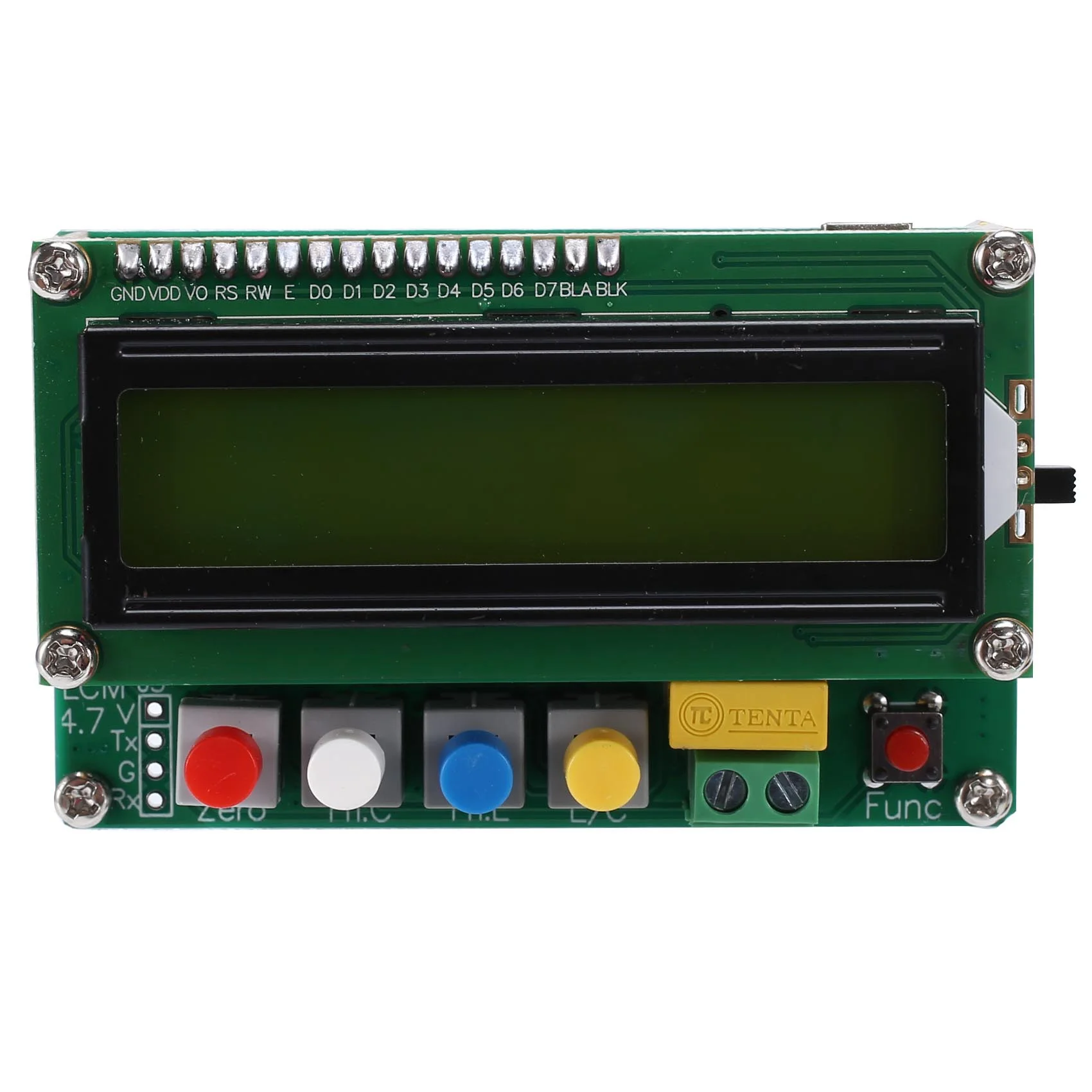 Inductantie Capaciteit L/C Meter Digitale Condensator Meter Lcd Capaciteit Meter Tester Mini Usb Interface Met Usb-Kabel