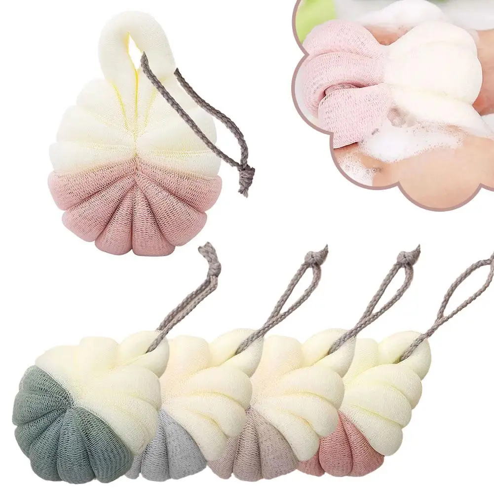 Soft Mesh Bath Sponge Balls Nylon Cleaning Brush Shower Bath Body Supplies Cleaner Puff Bathroom Scrubbers Exfoliating Ball F5O5