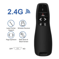 Wireless Small Carryable Presenter Lasers Presentation Remote Ppt Clicker for Office Reproting