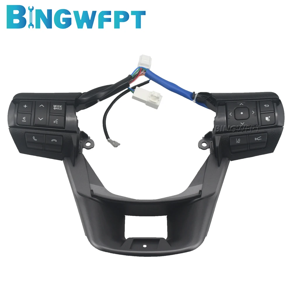 Blue Backlight For Toyota Hilux 2016-2023 For Toyota Fortuner 2015-2021 Steering Wheel Button Switch
