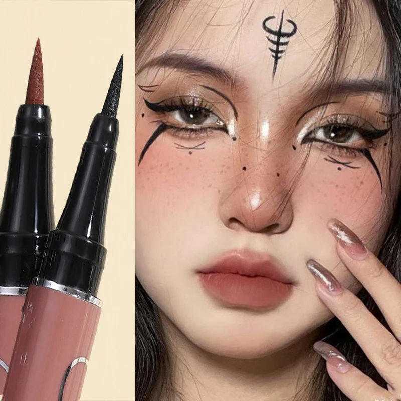 Ultra-thin Matte Liquid Eyeliner Waterproof Lasting Balck White Quickily Drying Not Bloom Eyeliner Pencil Eyes Makeup Cosmetics