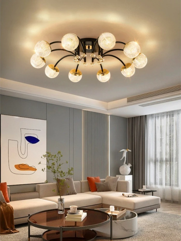 

SANDYHA Modern Ceiling Light Bedroom Chandeliers for Living Room Acrylic Lampshade Kitchen Dining Table Lighting Home Decoration