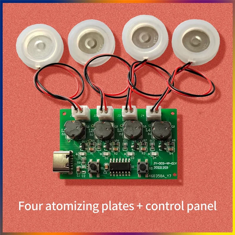 Модуль увлажнителя с четырьмя распылениями, плата управления увлажнителем, плата драйвера распылителя, модуль увлажнителя с четырьмя распылениями, набор а