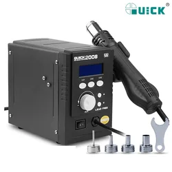 Original Quick 2008 Welding Solder Iron BGA SMD PCB IC Repair Hot Air Gun Soldering Station Rework Station For Cell Phone