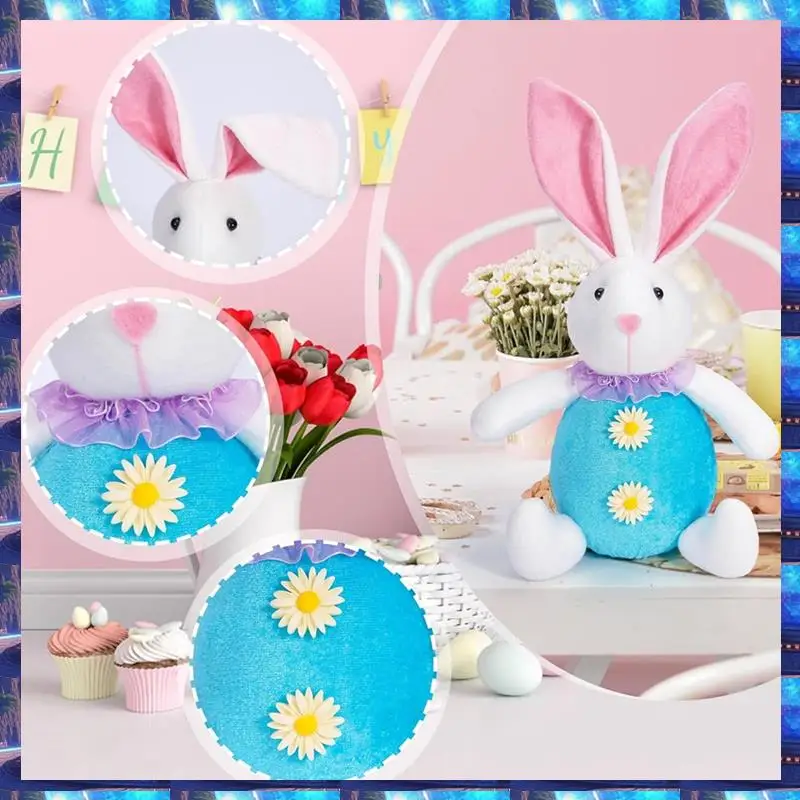 

2025 Easter Bunny Decorations Easter Gnomes Spring Decorations For Home Handmade Swedish Tomte Doll 2Piece,Easter Bunny Decorati