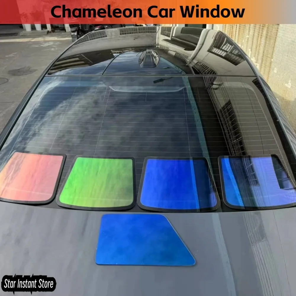 

Top Best Quality 1.52X30m Good Quality Heat-Resistant Rainbow Tint Car Chameleon Window Film Glass Film Purple/Green/Blue/Red