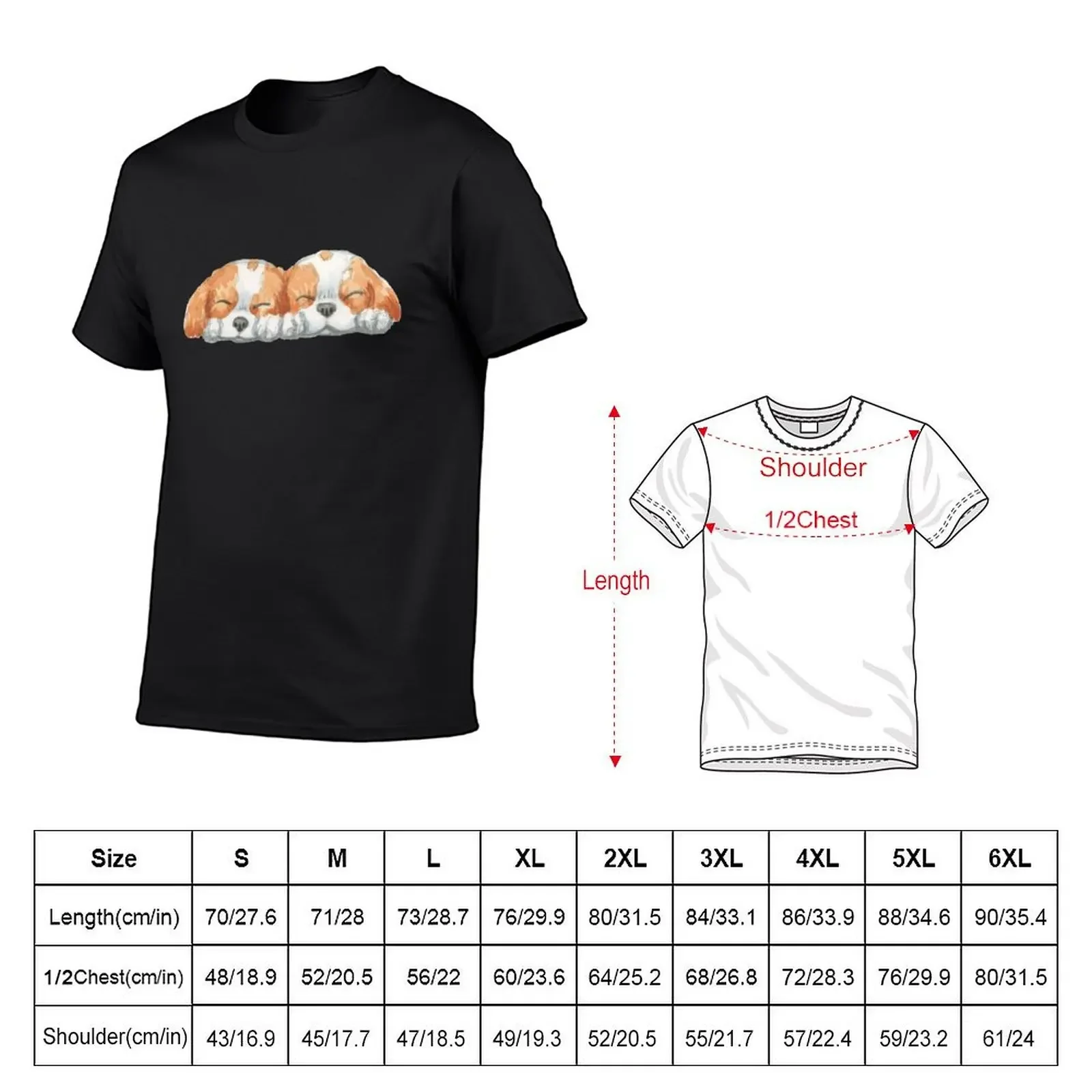 Cavalier King Charles Spaniel - Blenheim Couple T-Shirt animal prinfor boys summer tops mens t shirts casual stylish