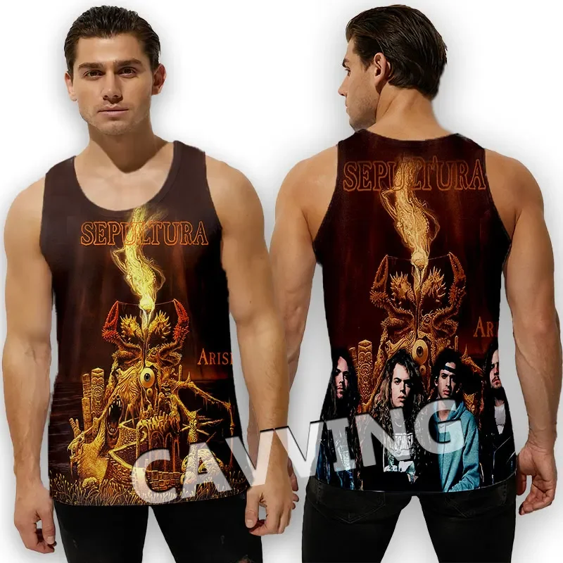 CAVVING 3D Printed  SEPULTURA  Tank Tops Harajuku Vest  Summer Undershirt Shirts Streetwear for Men/women