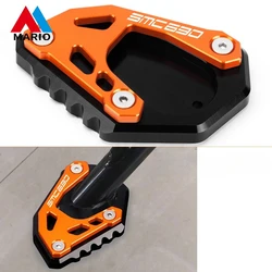 For 690 SMC R 690 SMCR 2019 2020 2021 2022 Motorcycle CNC Kickstand Extension Pad Foot Side Enlarge Stand Plate Accessories